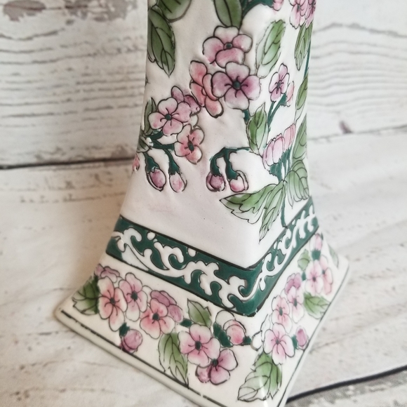 Vintage Floral CandleStick Holder - Picture 4 of 7